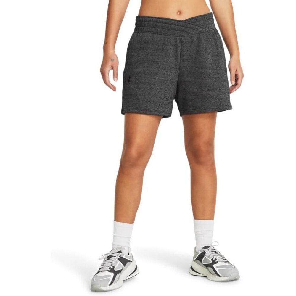 Under Armour Women’s Rival Terry Shorts Size Large Gray Lightweight Athletic NWT